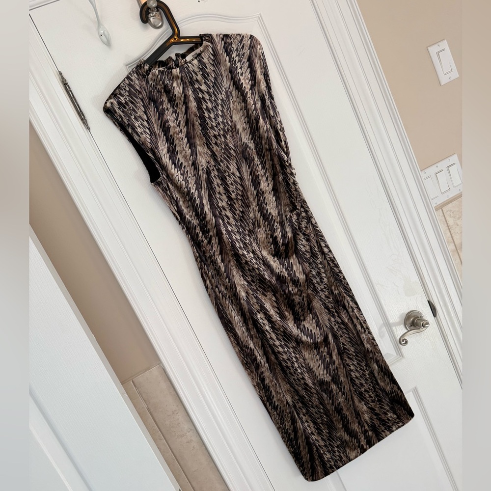 Diane Von Furstenberg Brown Midi Pencil dress